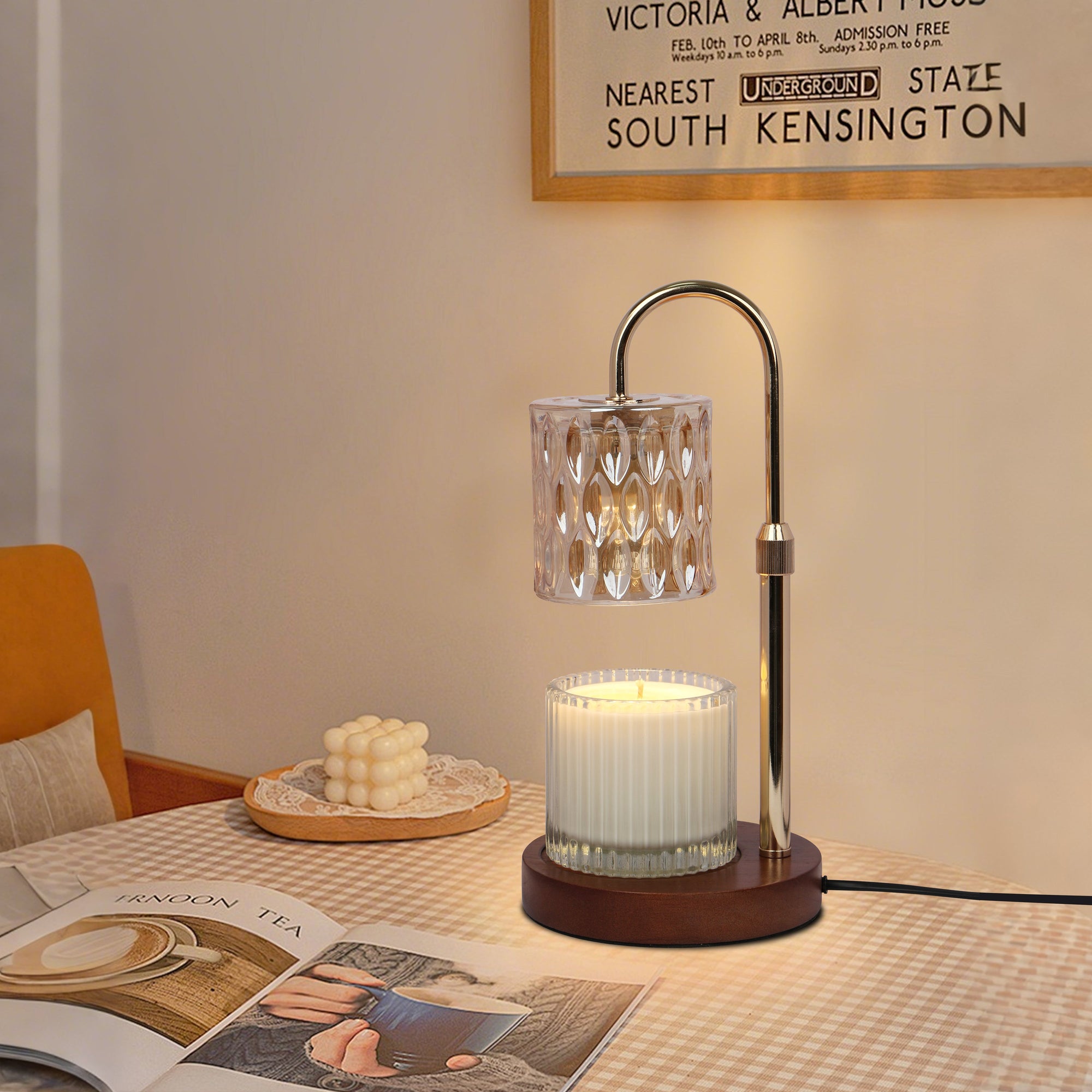 Candle Warmer Lamp - Beige - VAUCLUSE