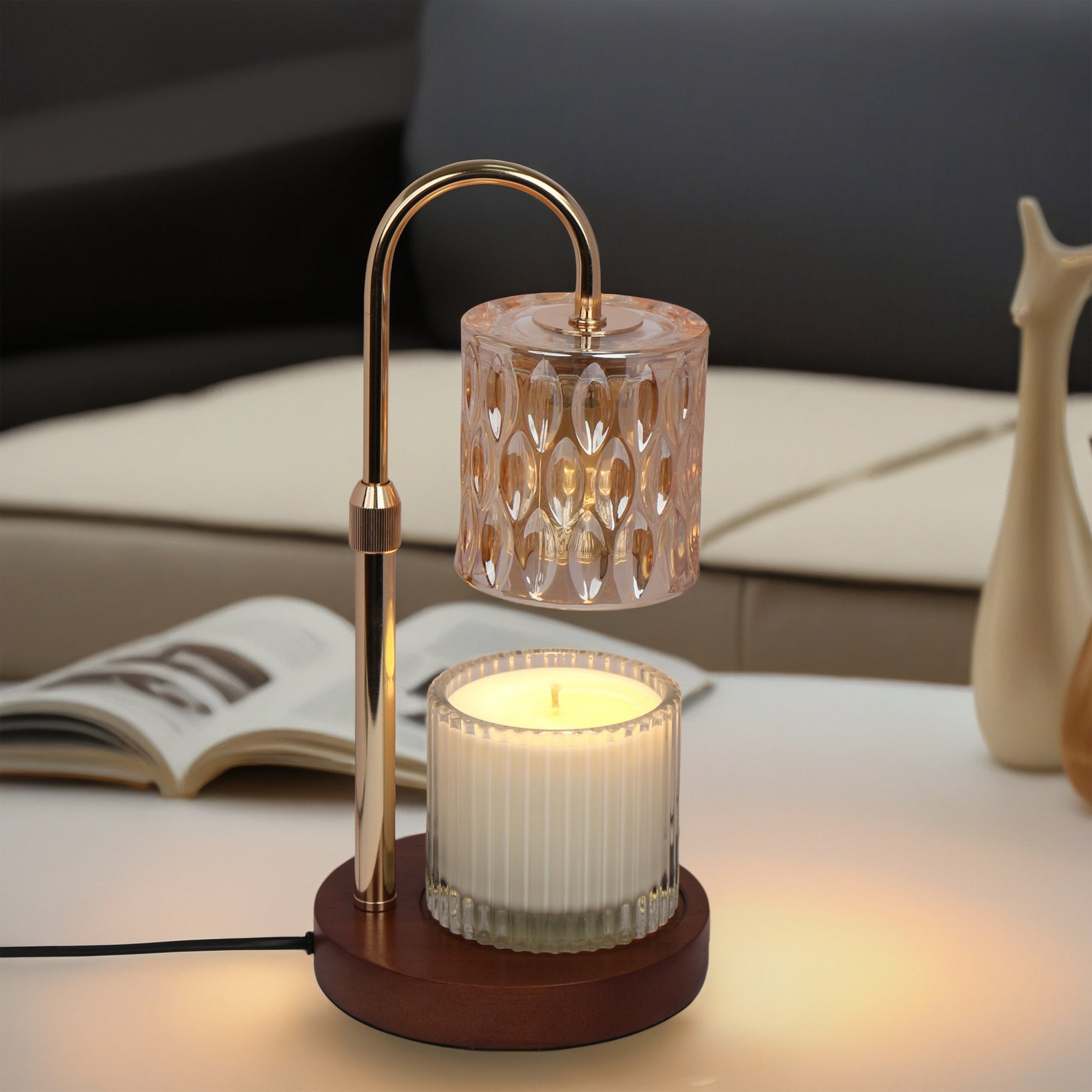 Candle Warmer Lamp - Beige - VAUCLUSE