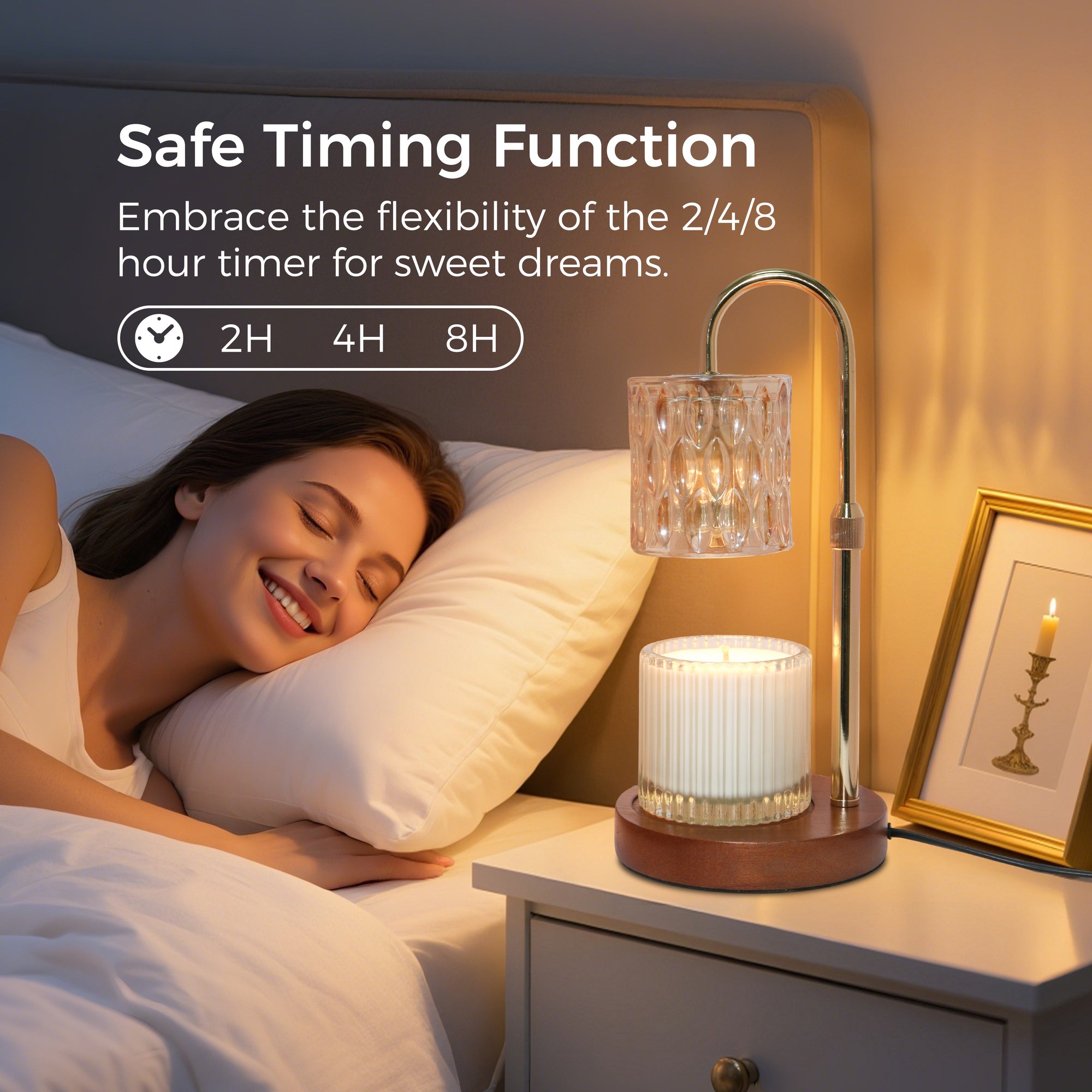 Candle Warmer Lamp - Beige - VAUCLUSE