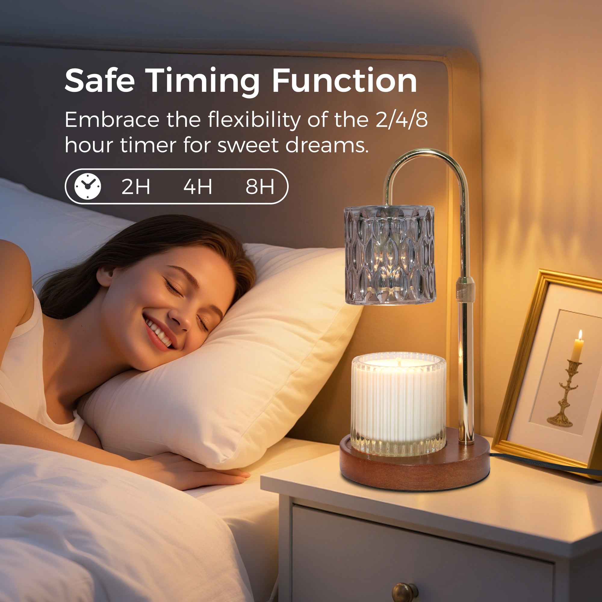 Candle Warmer Lamp - Smoky Grey - VAUCLUSE