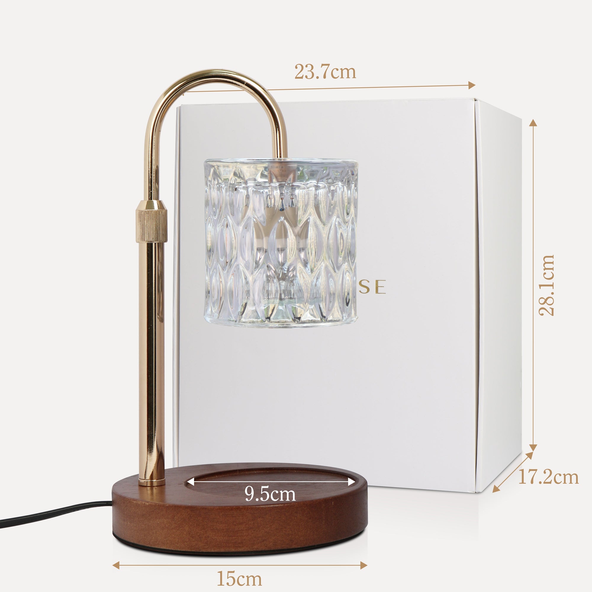 Candle Warmer Lamp - Transparent - VAUCLUSE