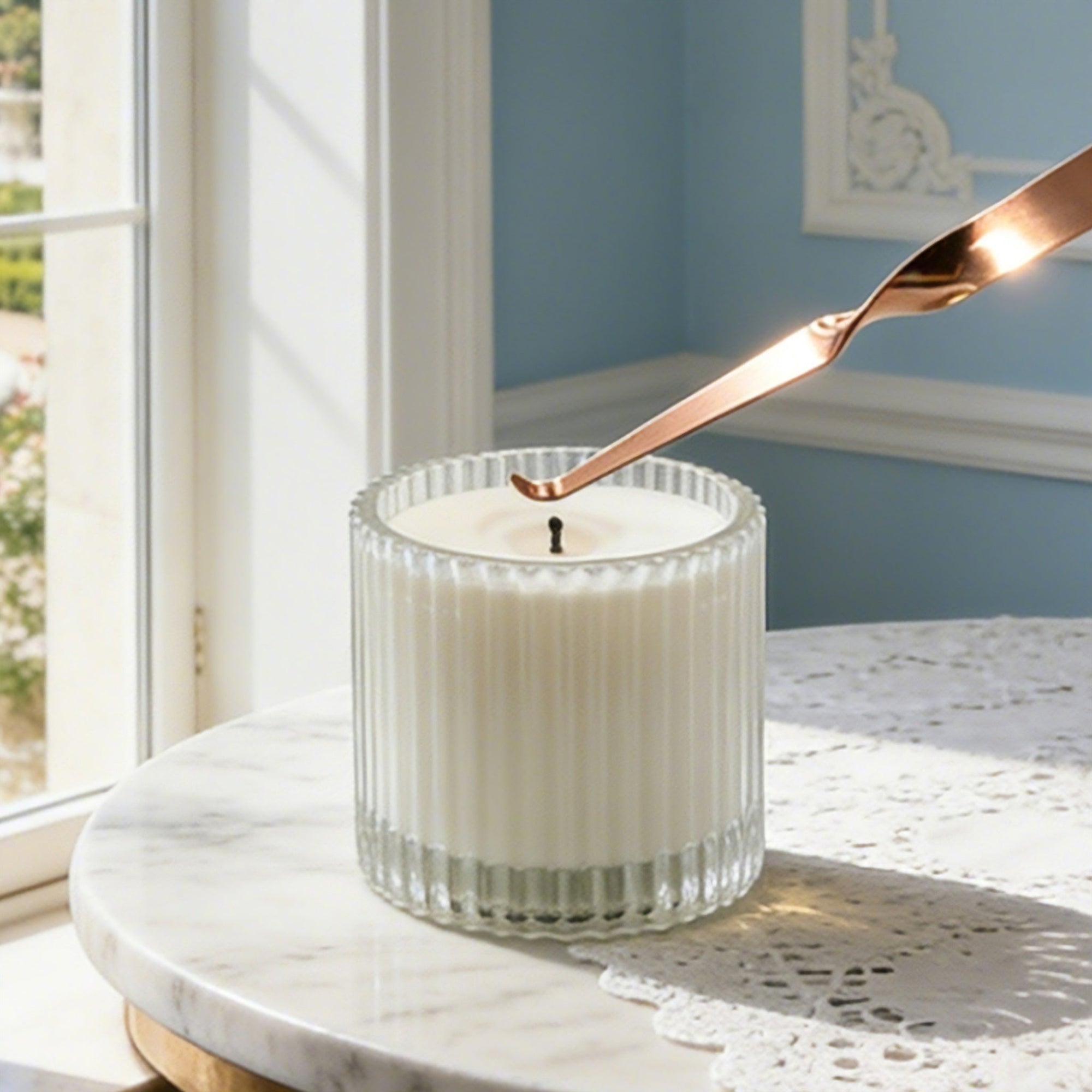 Candle Wick Trimmer, Snuffer and Dipper Set (Rose Gold) - VAUCLUSE