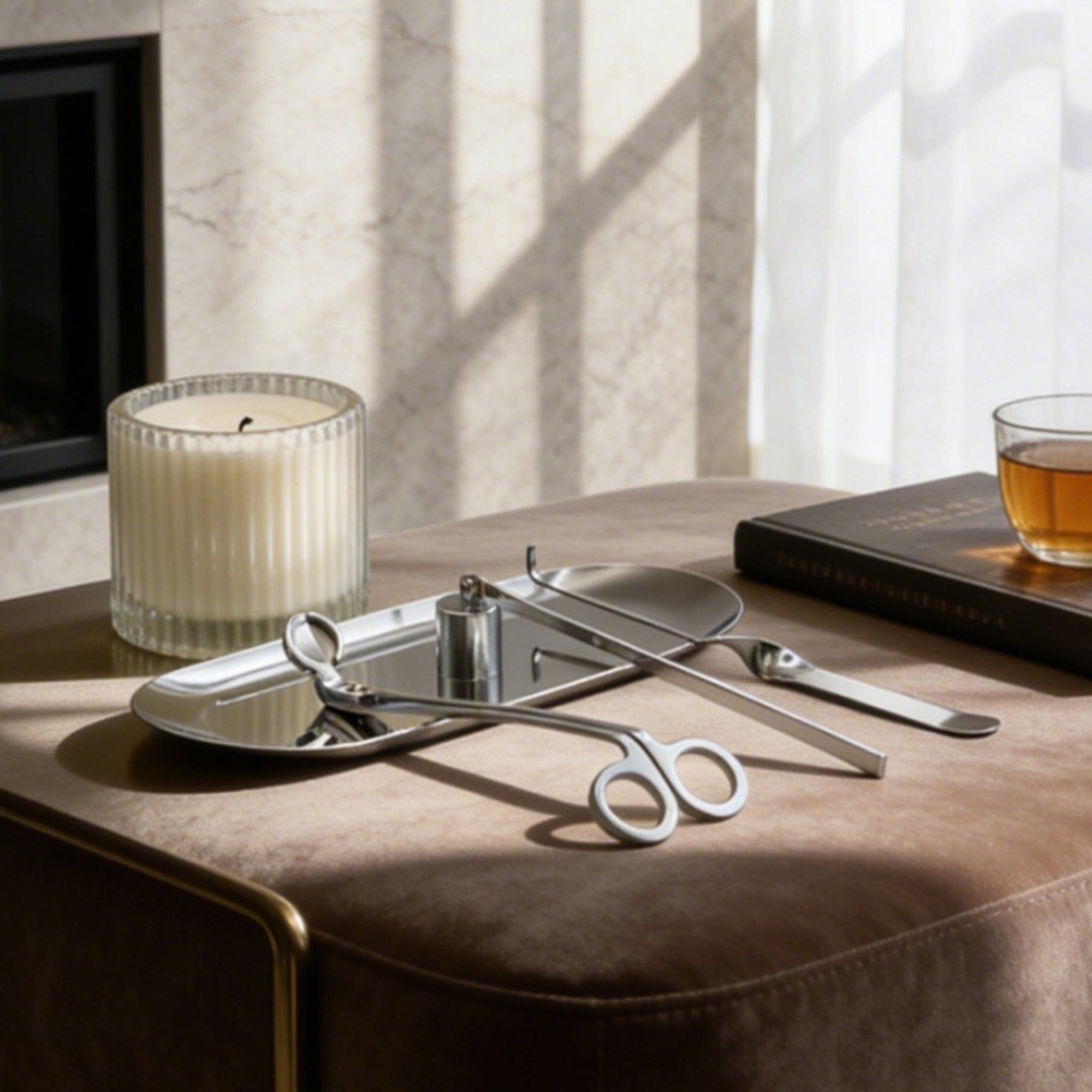 Candle Wick Trimmer, Snuffer and Dipper Set (Silver) - VAUCLUSE