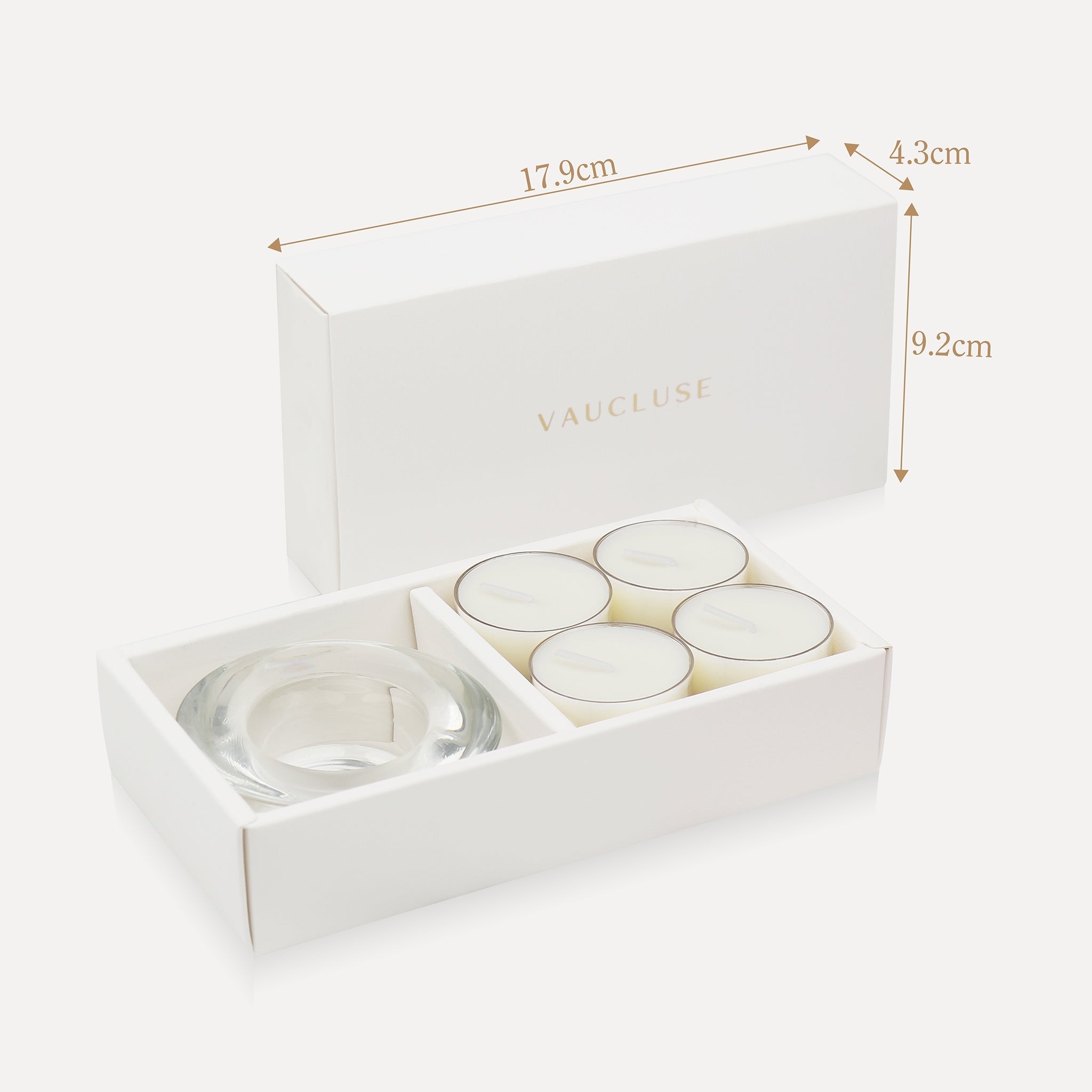 Jasmine Tealights and Candle Holder Set - VAUCLUSE