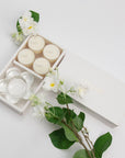 Jasmine Tealights and Candle Holder Set (Flower shape) - VAUCLUSE