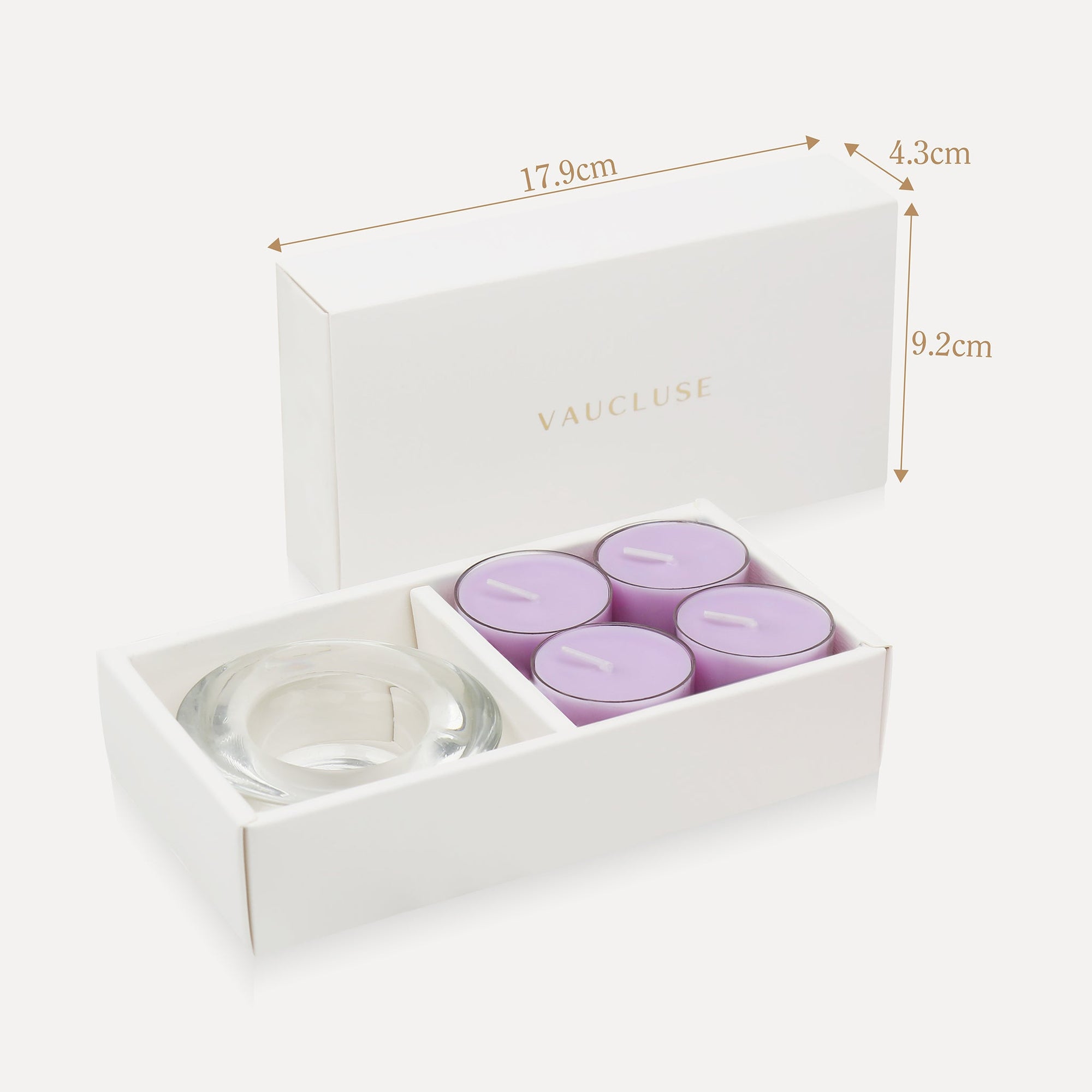 Lavender Tealights and Candle Holder Set - VAUCLUSE