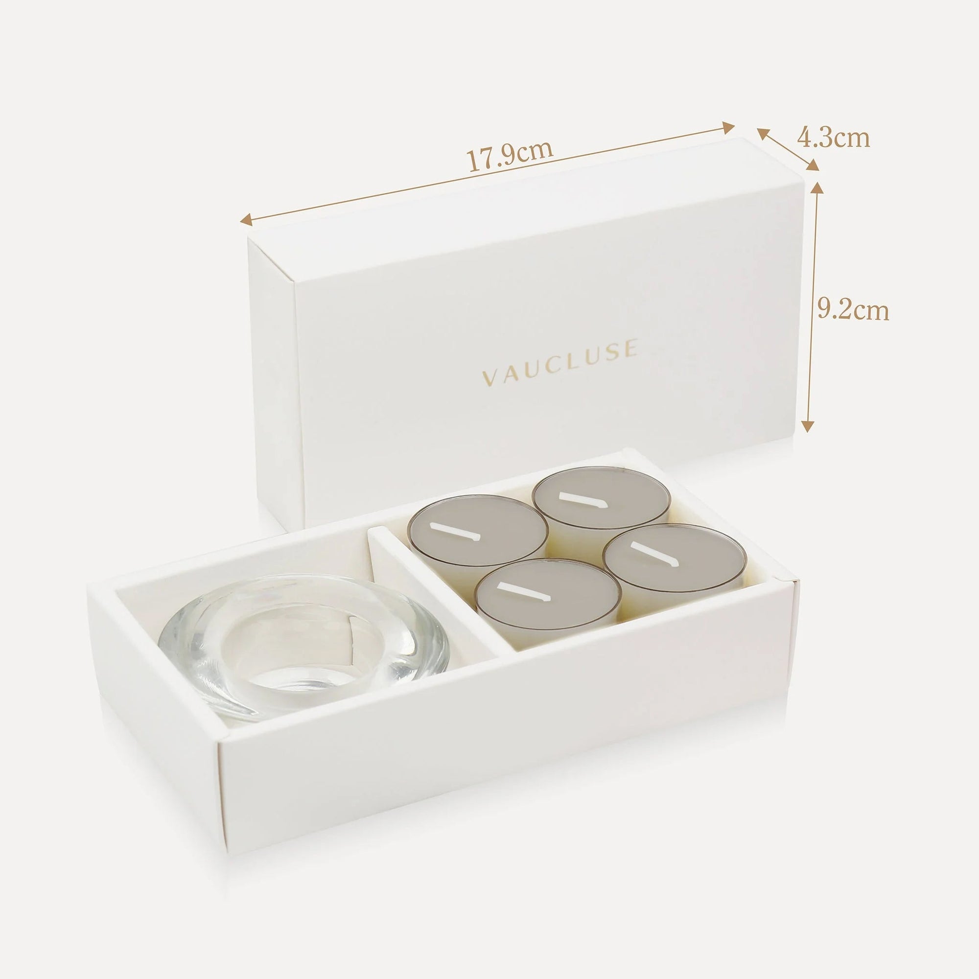 Musk Tealights and Candle Holder Set - VAUCLUSE