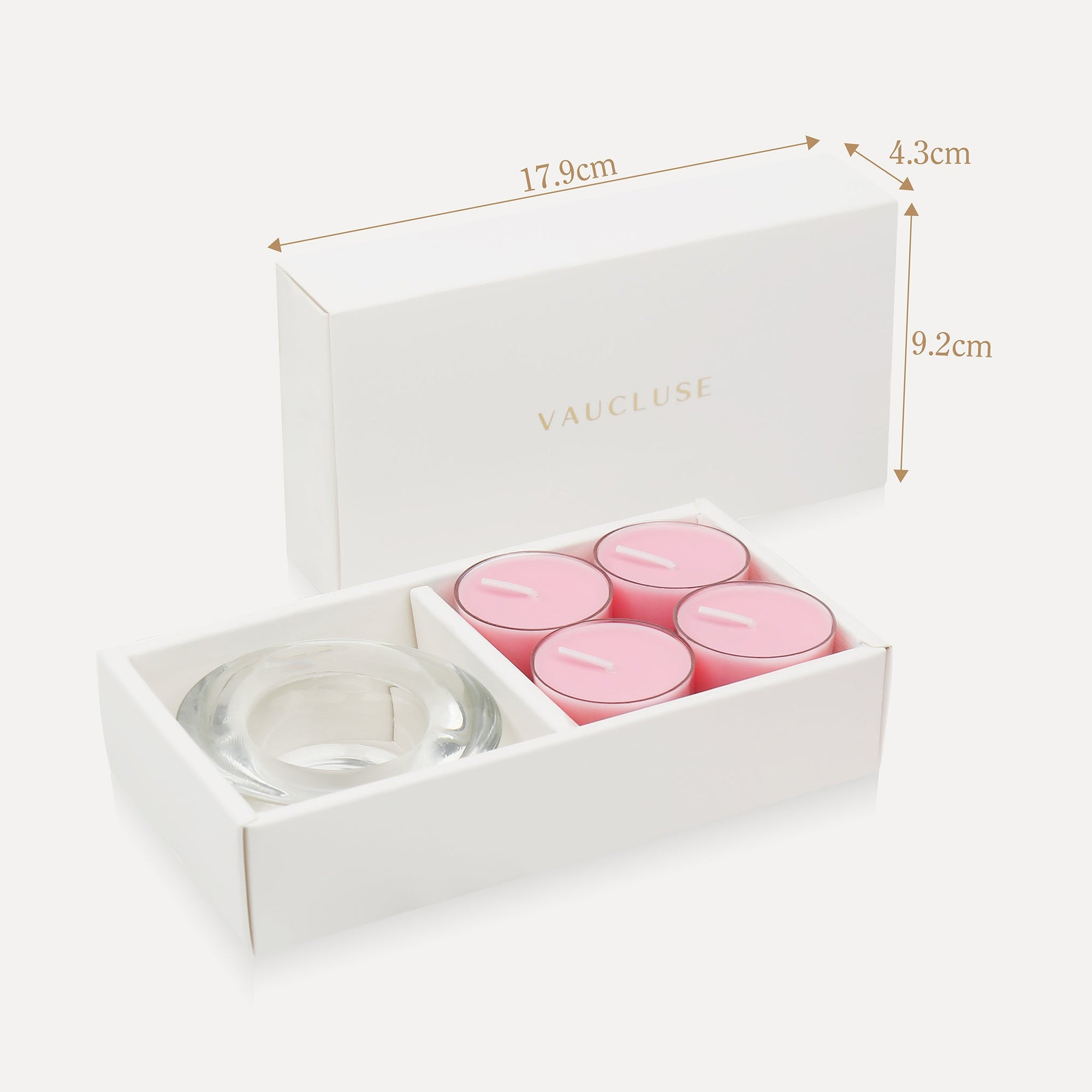 Rose Tealights and Candle Holder Set - VAUCLUSE