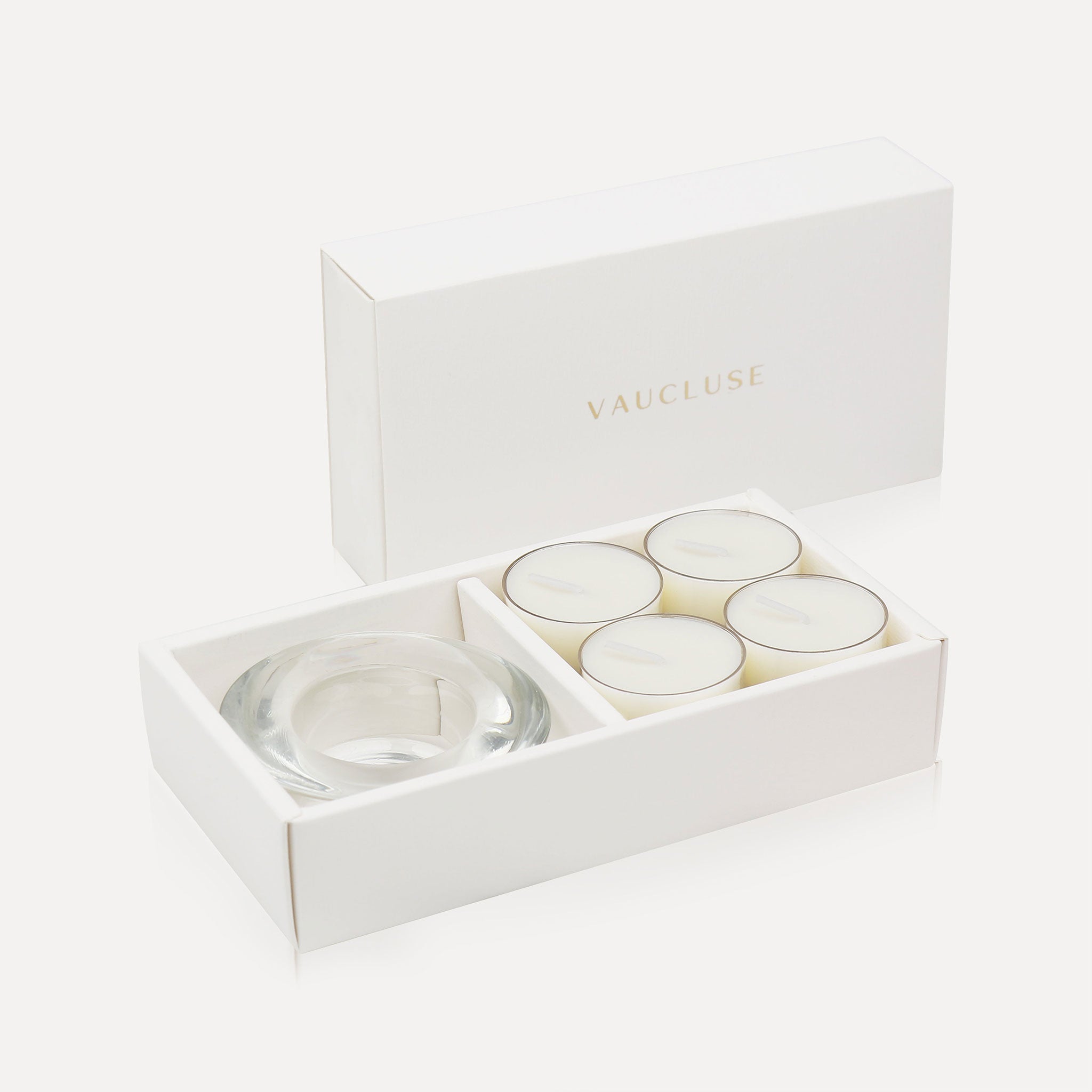 Vanilla Tealights and Candle Holder Set - VAUCLUSE