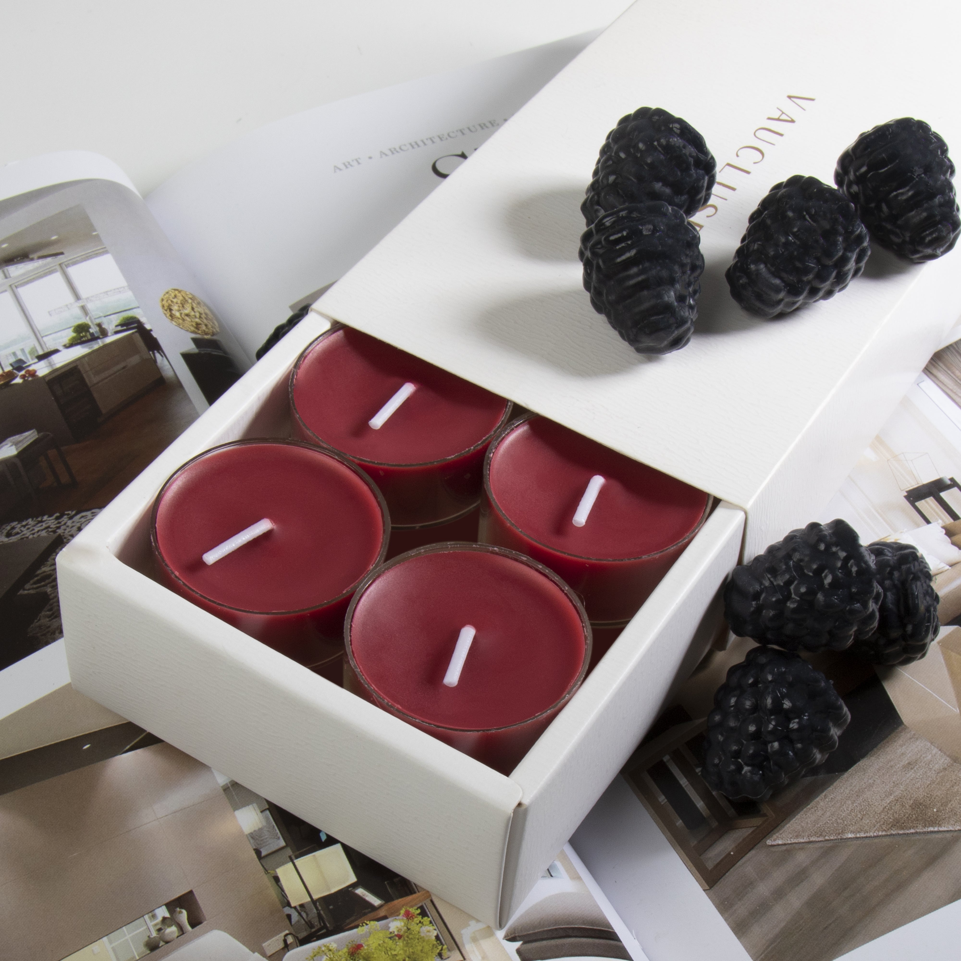 Luscious Blackberry Scent Tealight Candle | Sweet | Vaucluse Fragrance